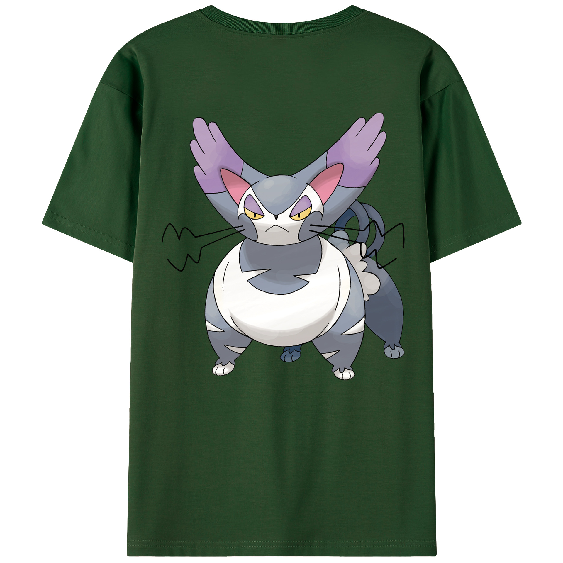 （画像用） ポケットモンスター Pokémon 綿100％半袖Tシャツ（背面プリント）
